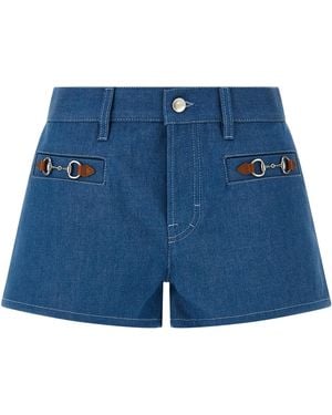 Gucci Cotton Bermuda Shorts - Blue