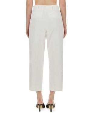 MICHAEL Michael Kors Cropped Trousers Cotton Trousers - Natural