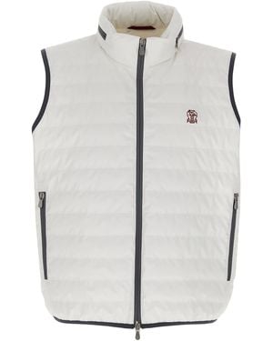 Brunello Cucinelli Polyamide Sleeveless Jacket Clothing - Grey