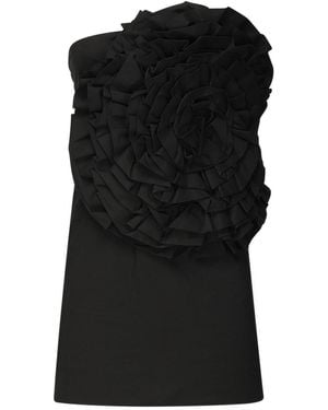ROTATE BIRGER CHRISTENSEN Floral Mini Dress - Black