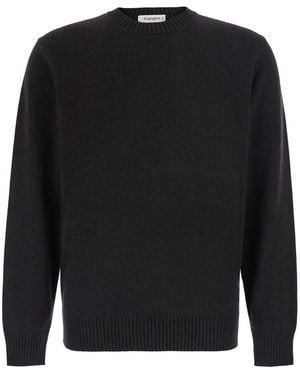 Kangra Crewneck Sweater Wool-Cashmere Blend Tops - Black