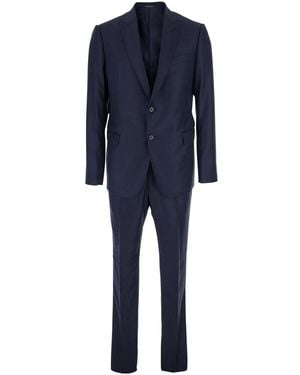 Emporio Armani Suit With Jacket And Pants - Blue