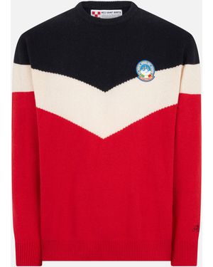 Mc2sb Blended Cashmere And Sweater - Red
