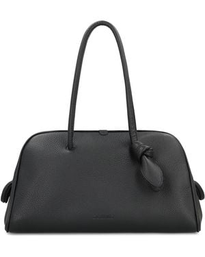 Jacquemus Bowling Bag Leather Calf Handbags - Black