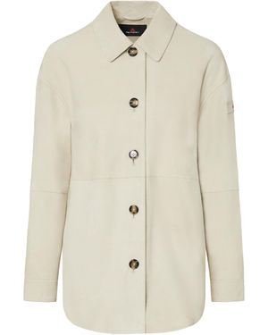 Peuterey Lya Suede Jacket - White