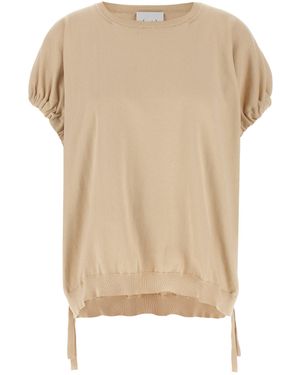 Nude Knitted T-Shirt - Natural