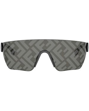 Fendi Ff Squared Iniettato Sunglasses - Gray