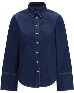 7FOR Denim Shirt Cotton - Blue