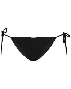 Celine Triomphe Tie Side Bikini Hipster - Black