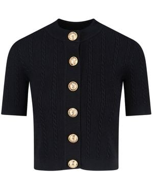 Balmain Knitted Cardigan - Blue