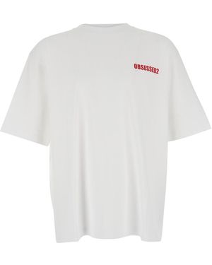 DSquared² T-Shirt With Logo On The Front - White