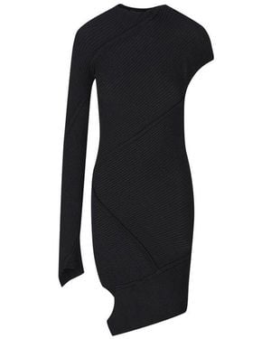Balenciaga Spiral Mini Dress - Black