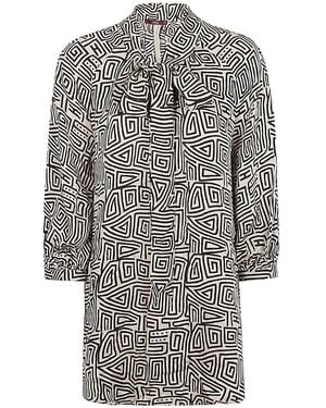 OBIDI Printed Silk Shirt - Grey