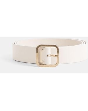 Marsèll Quadra Off- Leather Belt - Natural