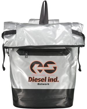 DIESEL Backpack With Logo - Gray