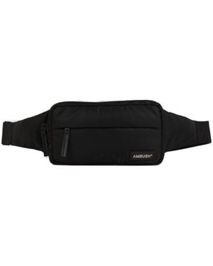 Ambush Logo Patch Zipped Belt Bag - Black