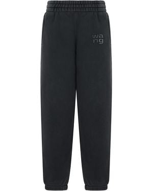T By Alexander Wang Track Trousers Cotton - Black