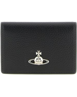Vivienne Westwood Orb Logo Card Holder - Black
