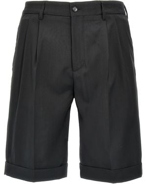 Barena Scandola Tropical Bermuda Shorts Virgin Wool Bermuda - Gray