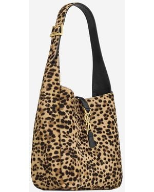 Saint Laurent 5 À 7 Bea Pony Leather Calfskin Shoulder Bags - Metallic