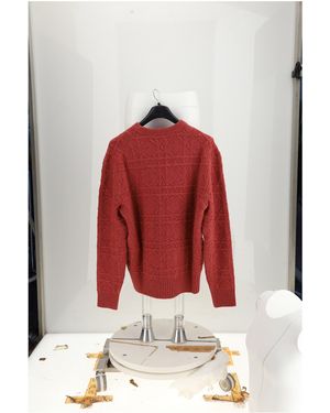 Dior Cashmere Sweater Cannage (Capra Hircus) - Red