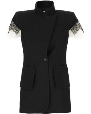 McQueen Wool Blazer - Black