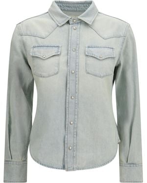 Jacob Cohen Western Shirt Lightweight Denim Cotton - Blue