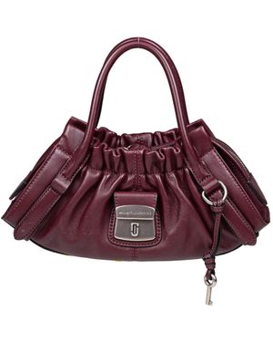 Marc Jacobs The Cristina Small Satchel Leather Handbag, Plum Color - Purple