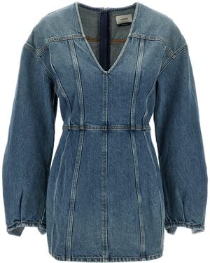 Haikure Denim Dress - Blue
