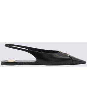 Saint Laurent Babylone Flats - Black