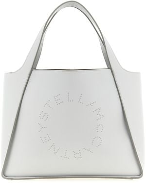 Stella McCartney Logo-Studded Tote Bag - White