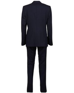 Tom Ford Icon Shelton Midnight Wool Single-Breasted Tuxedo Suit With Silk Satin Details - Blue