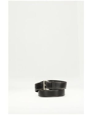 Prada Calf Leather Bos Taurus Regular Belt - White