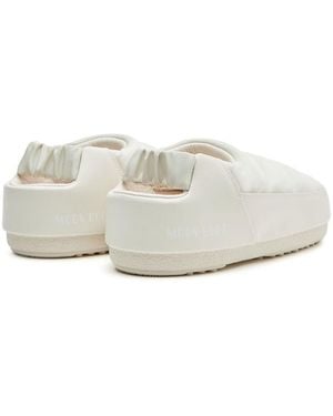 Moon Boot Evolution Logo Mules Sandals Shoes Loafers - White