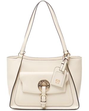 Love Moschino Handbag With Logo - Natural