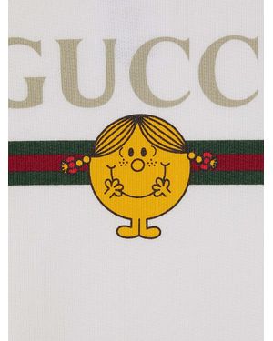 Gucci Printed Cotton Sweatshirt Hoods & Sweatshirts - Metallic