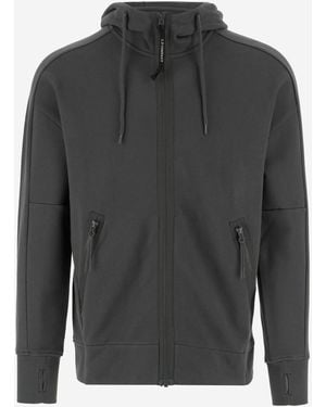 C.P. Company Cotton Sweatshirt With Goggles - Grey