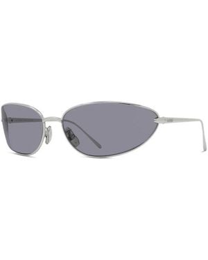 Loewe Sunglasses Geometric Full Rim, Shiny Frame And Lens Lw40164U16A - Gray