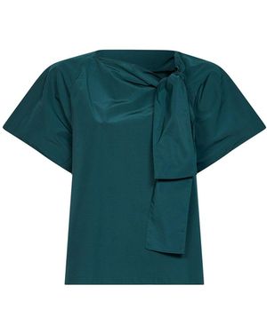 Weekend by Maxmara Blouse Wkdrecente Dark Taffeta Polyester Shirt - Green
