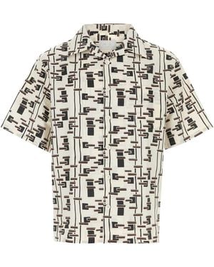 Prada Printed Poplin Shirt - White