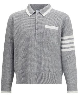 Thom Browne Linen Dress Shirt - Grey