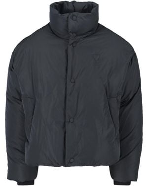 Ami Paris Sleek Jacket With Structured Silhouette - Blue