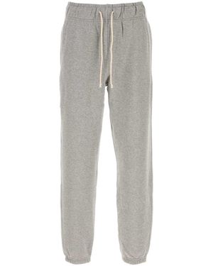 New Balance Melange Cotton Blend Sweatpants - Gray