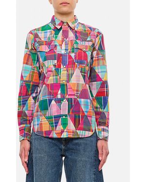 Polo Ralph Lauren Triangle Patchwork Shirt - White