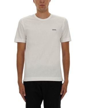 ZEGNA T-Shirt With Logo - White