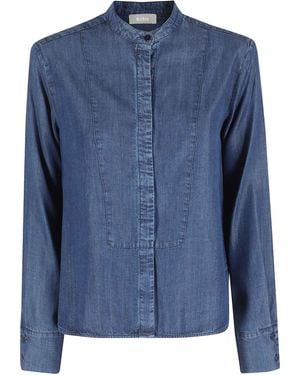Kiltie Camicia Smoke Tencel - Blue