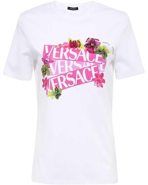 Versace Cotton T-Shirt - Pink
