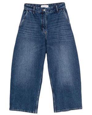 Studio Nicholson Washed Wide-Leg Denim Jeans - Blue