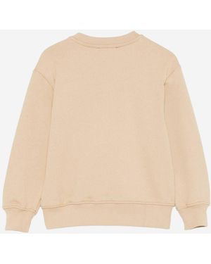 MSGM Cotton Hoodie Hoods & Sweatshirts - Natural