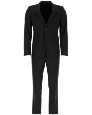 Prada Midnight Blue Wool Blend Suit - Black